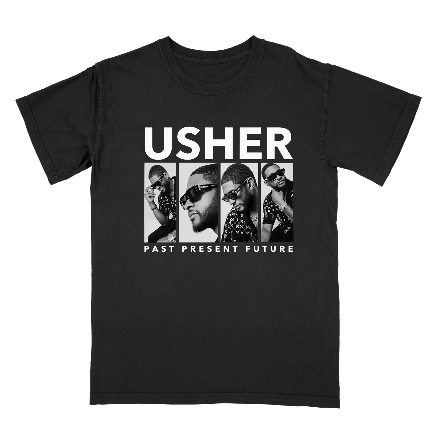 Usher Past Present Future Tour Graphic Tee – Rare Vintage R&B Streetwear T-Shirt