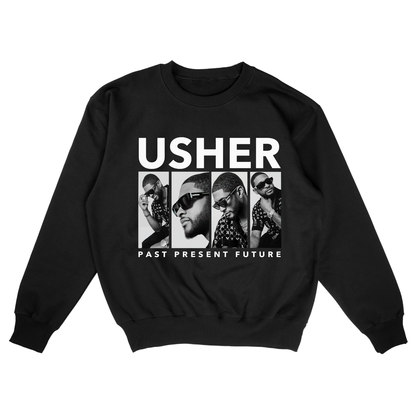 Usher Past Present Future Tour Sweatshirt – Rare Vintage R&B Streetwear Sweater
