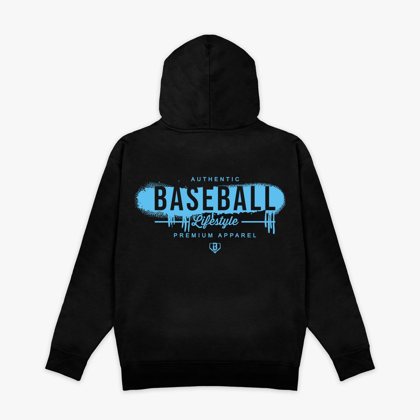 Vandal Hoodie - Black/Light Blue