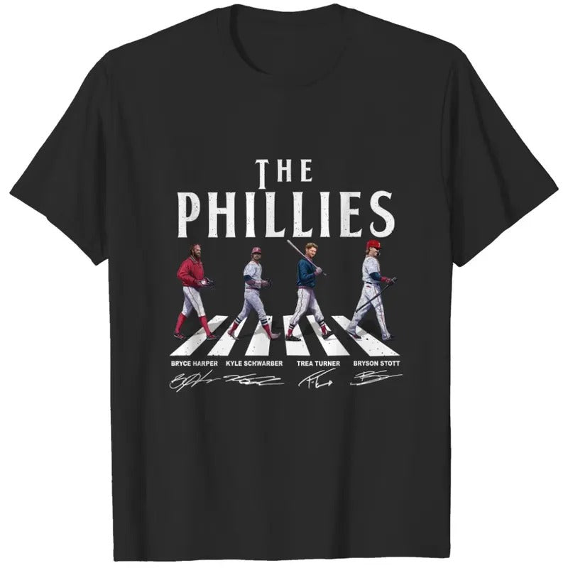 Vintage Phillies Walking Abbey Road Signatures Baseball T-shirt, sweater and Hoodie