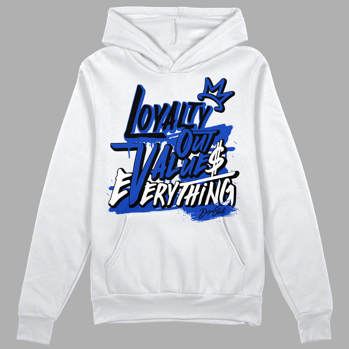 Hyper Royal 12s DopeSkill Hoodie Sweatshirt LOVE Graphic