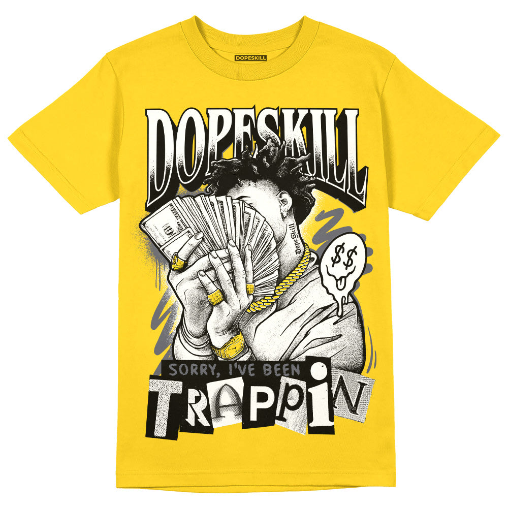 Lightning 4s DopeSkill Tour Yellow T-shirt Sorry I've Been Trappin Graphic