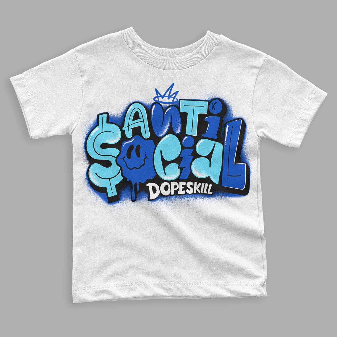 SB Dunk Argon DopeSkill Toddler Kids T-shirt Anti Social Graphic