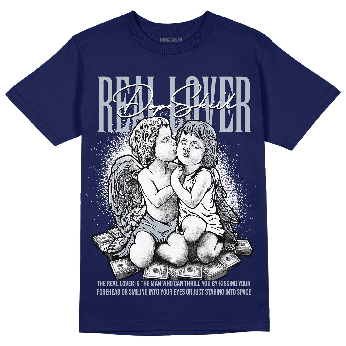 Midnight Navy 11s DopeSkill T-shirt Real Lover Graphic