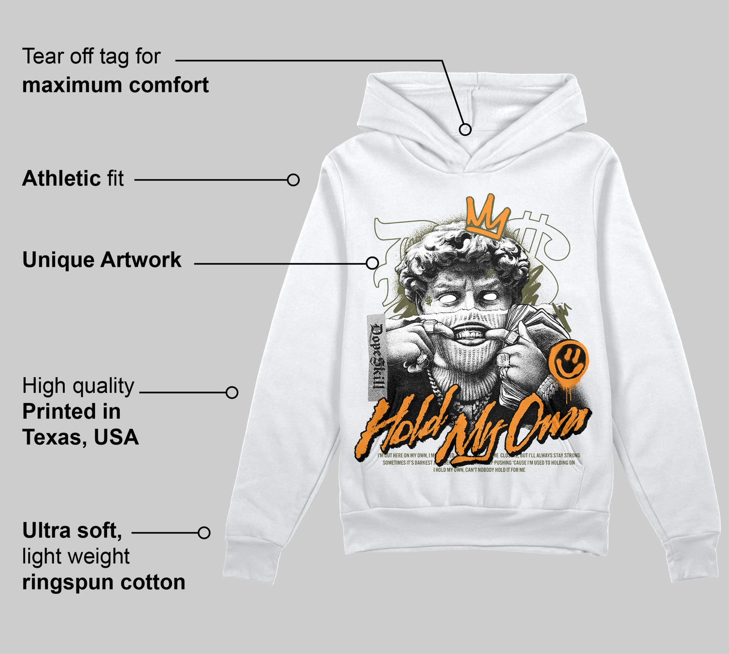 Olive 5s DopeSkill Hoodie Sweatshirt In My Way Graphic