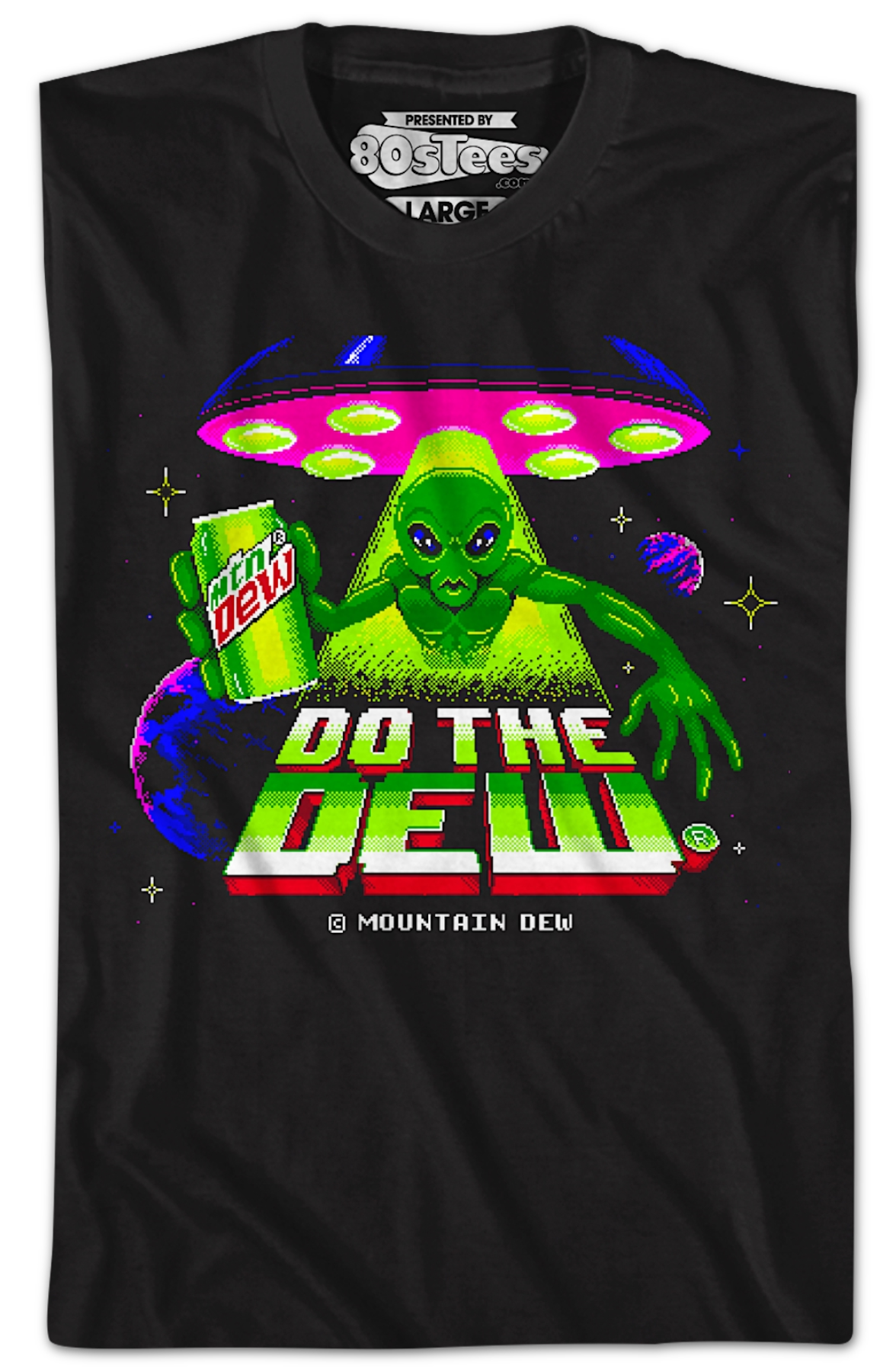 Exclusive Alien Do The Dew Video Game Mountain Dew T-Shirt