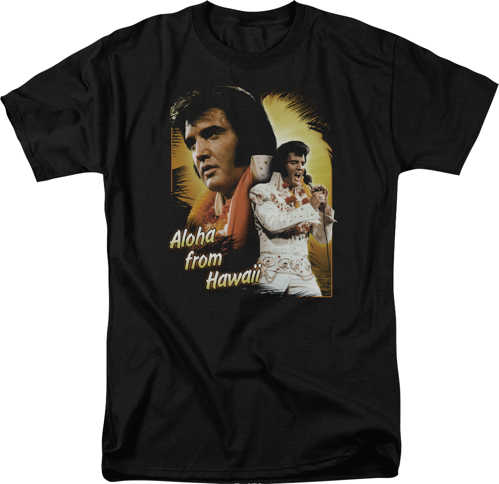Aloha From Hawaii Collage Elvis Presley T-Shirt