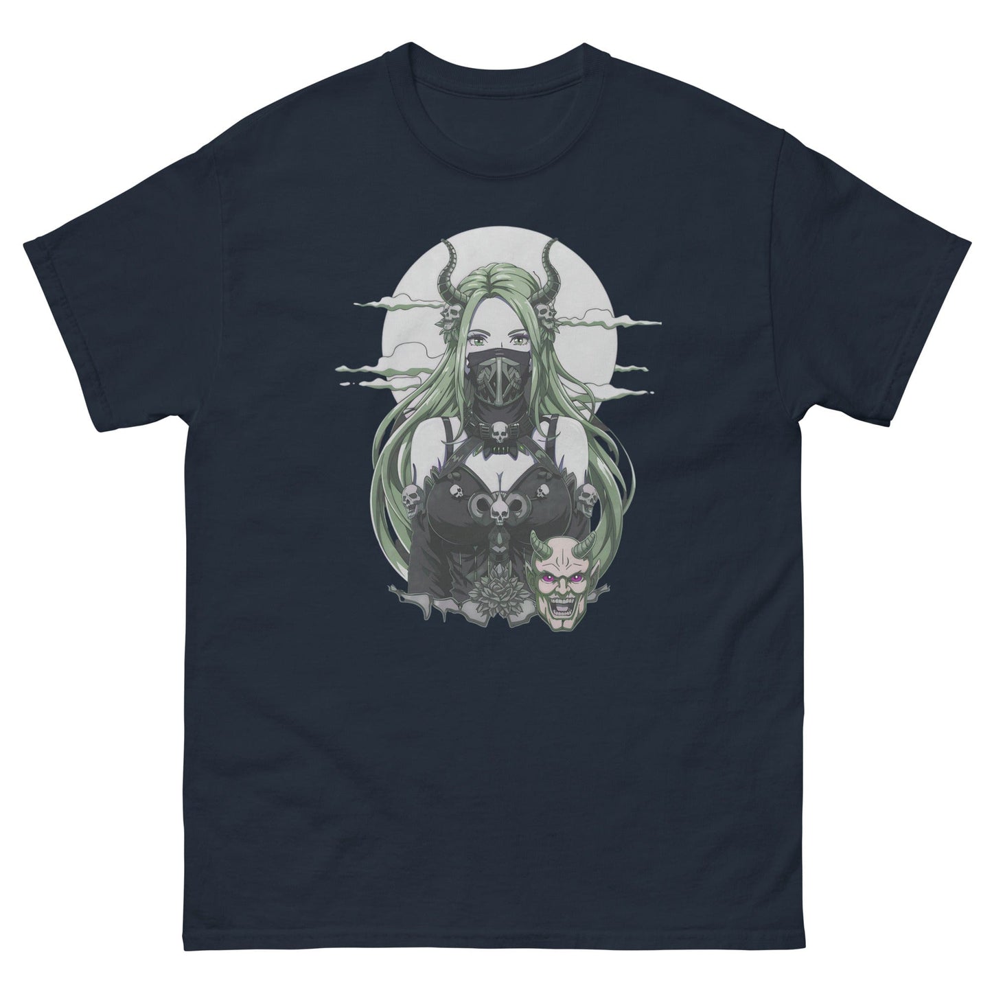 Anime Dark Fantasy Masked Otaku Demon Girl Unisex T-Shirt