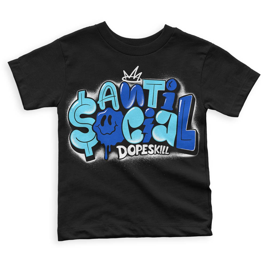 SB Dunk Argon DopeSkill Toddler Kids T-shirt Anti Social Graphic