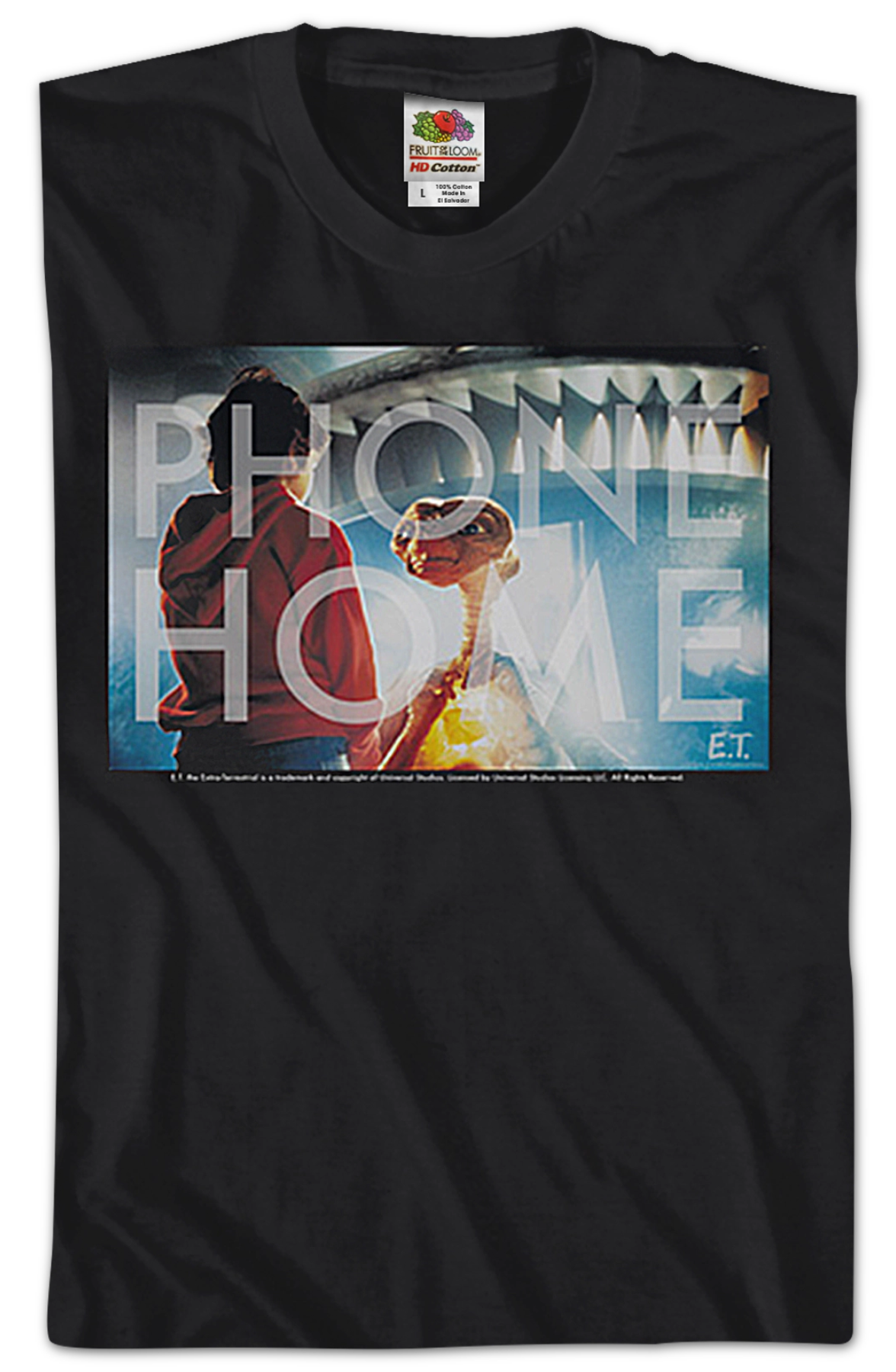 Black Phone Home ET Shirt