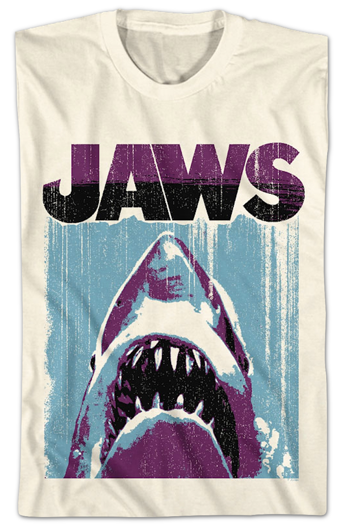 Brushstroke Poster Jaws T-Shirt