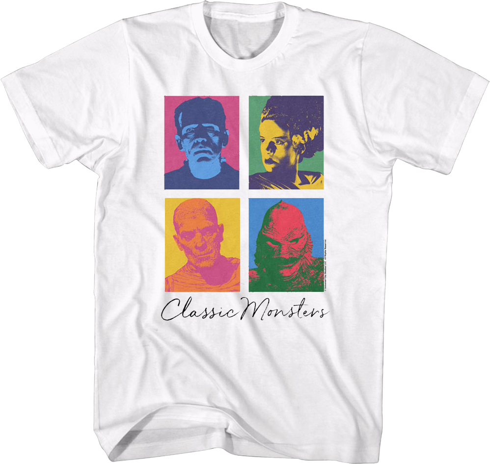 Classic Pop Art Universal Monsters T-Shirt