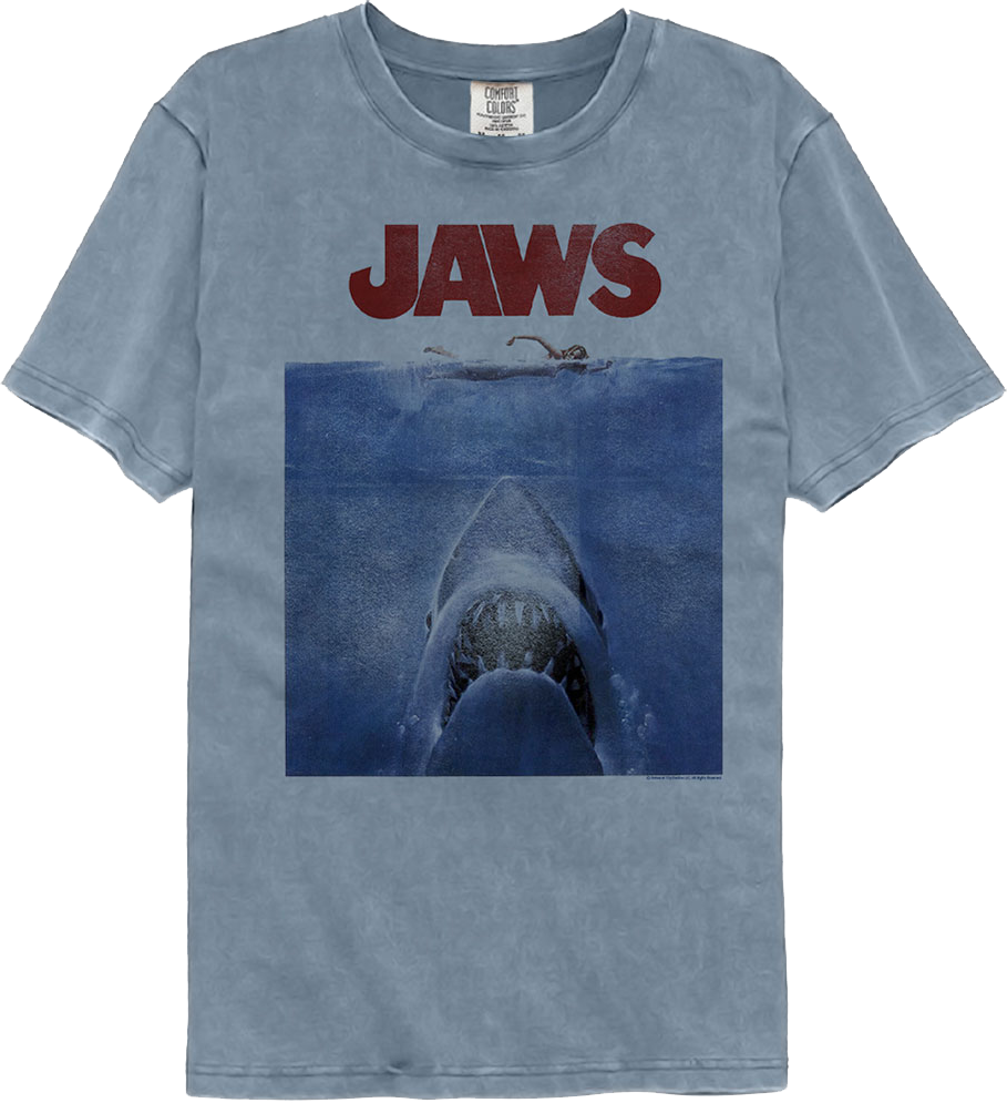 Classic Poster Jaws Comfort Colors Brand T-Shirt