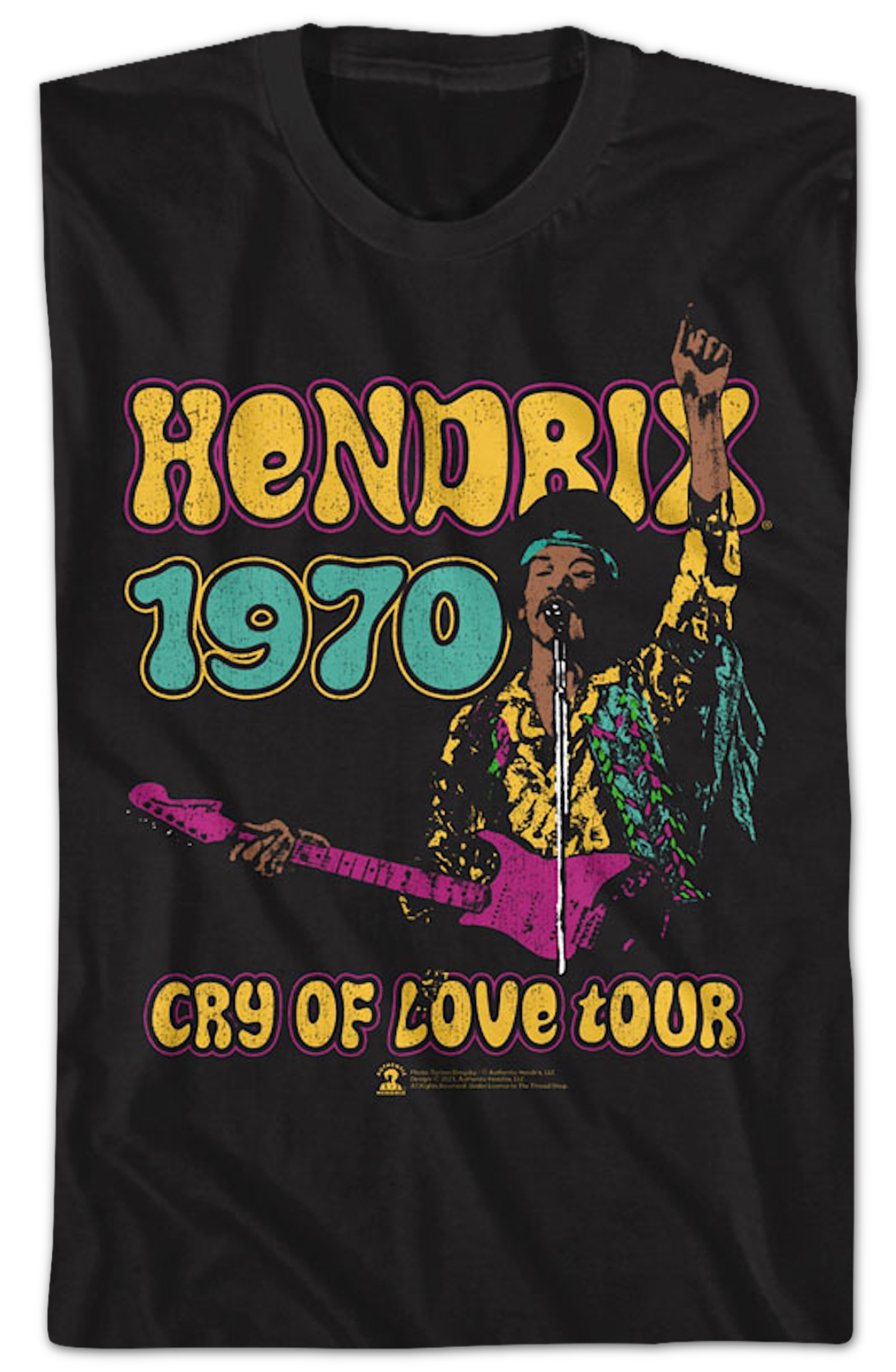 Cry Of Love Tour Jimi Hendrix T-Shirt