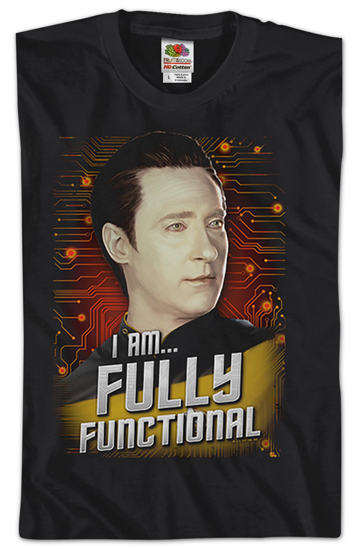 Data Fully Functional Star Trek The Next Generation T-Shirt