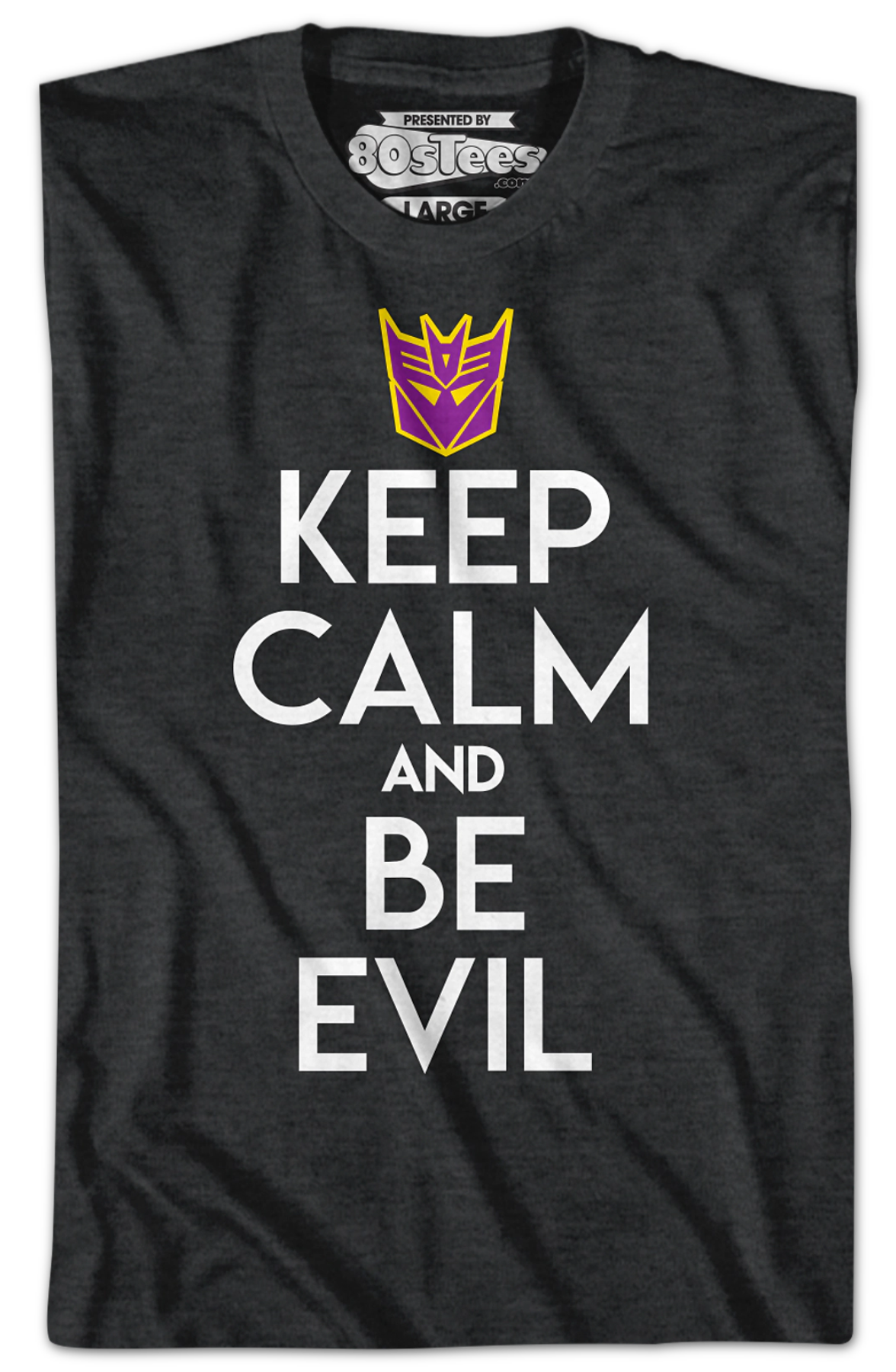 Decepticons Keep Calm And Be Evil Transformers T-Shirt