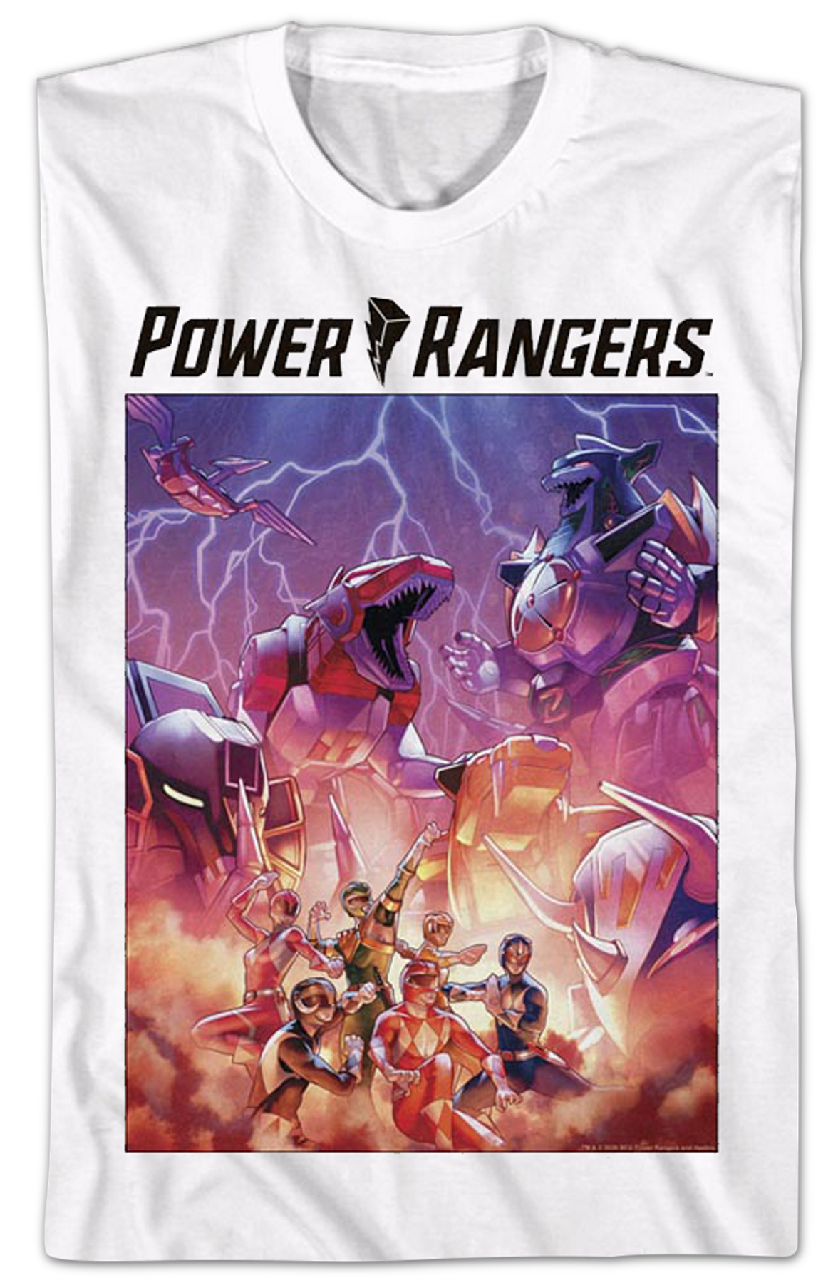Dinozords Poster Mighty Morphin Power Rangers T-Shirt