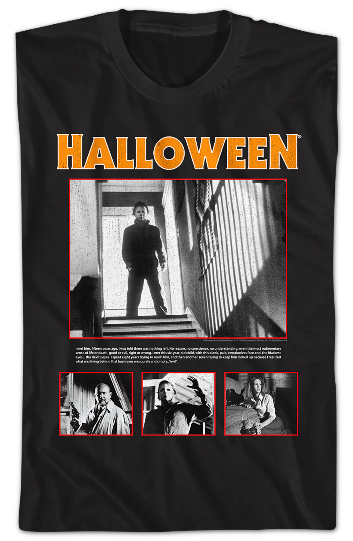 Evil Collage Halloween T-Shirt