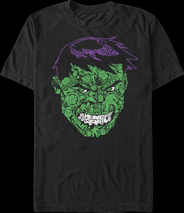 Face Icons Incredible Hulk T-Shirt