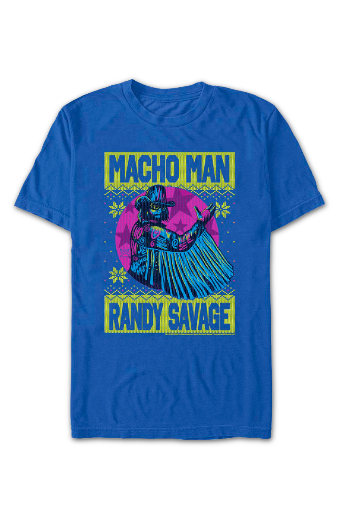 Faux Ugly Christmas Sweater "Macho Man" Randy Savage T-Shirt