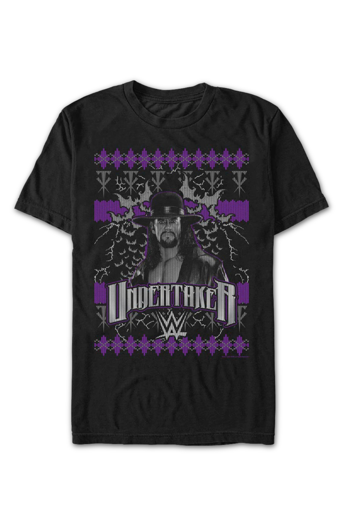 Faux Ugly Christmas Sweater Undertaker T-Shirt