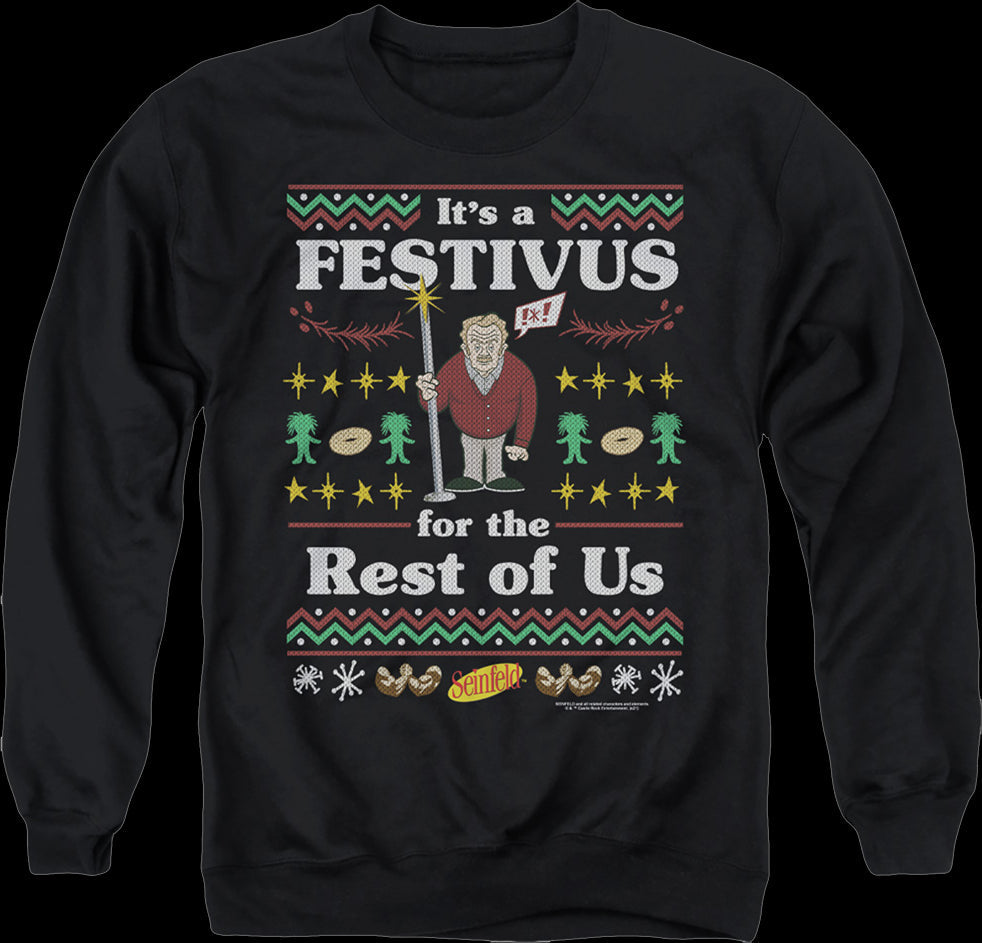 Faux Ugly Festivus Sweater Seinfeld Sweatshirt