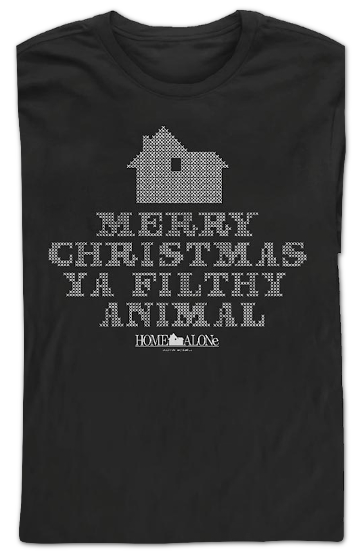 Faux Ugly Knit Christmas Sweater Home Alone Long Sleeve Shirt