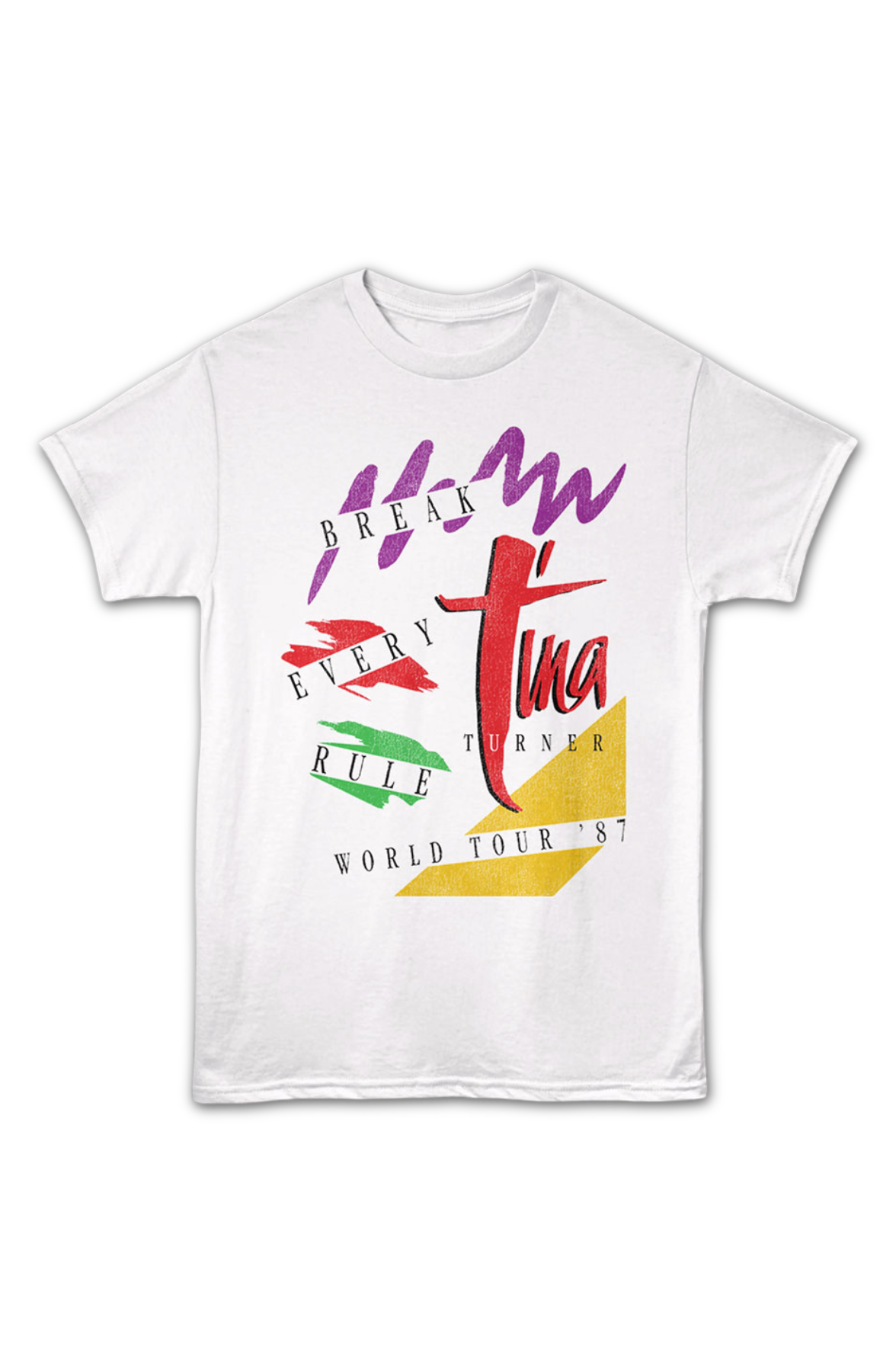Front & Back Break Every Rule World Tour '87 Tina Turner T-Shirt