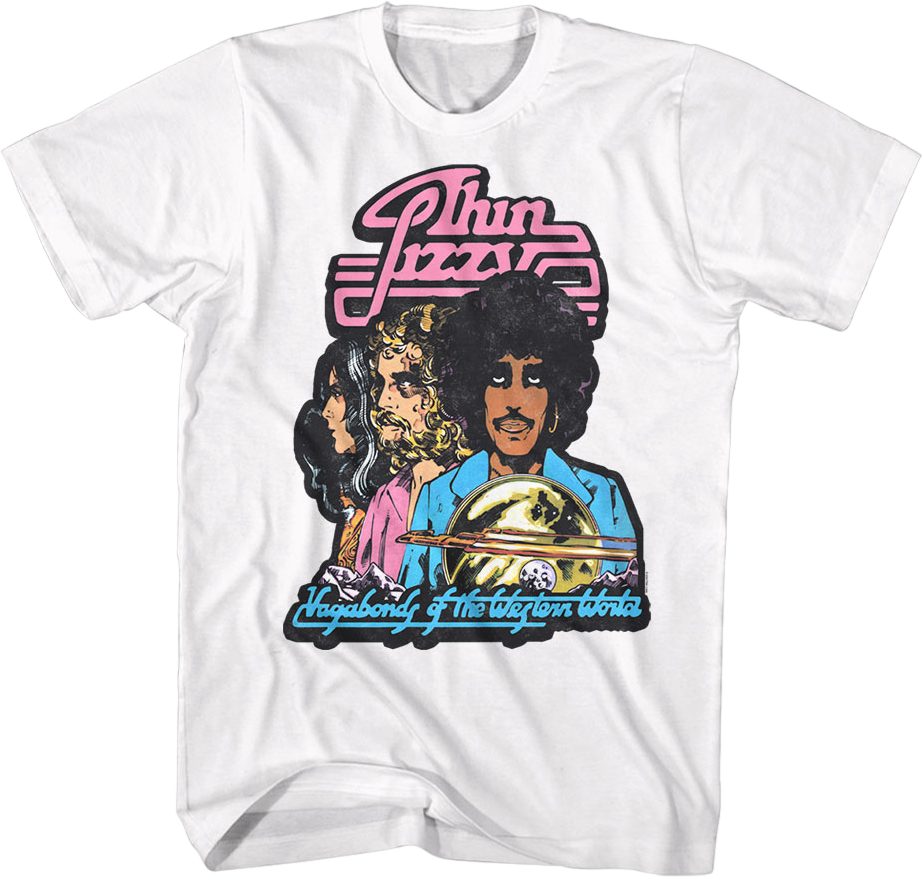 Front & Back Vagabonds of the Western World Thin Lizzy T-Shirt