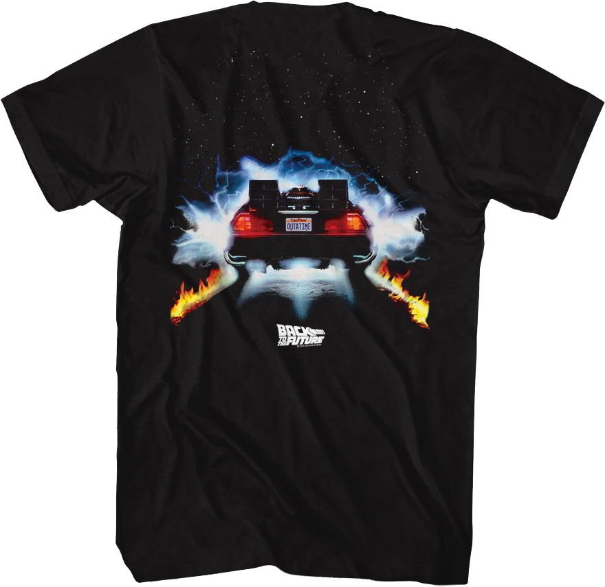 Front & Back We Don't Need Roads Back To The Future T-Shirt Style001