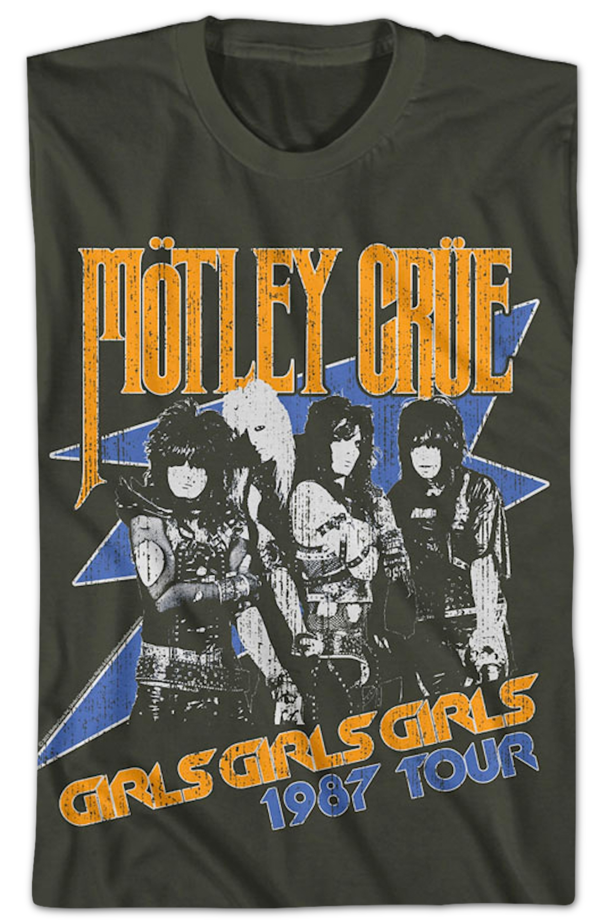 Girls Girls Girls 1987 Tour Motley Crue T-Shirt