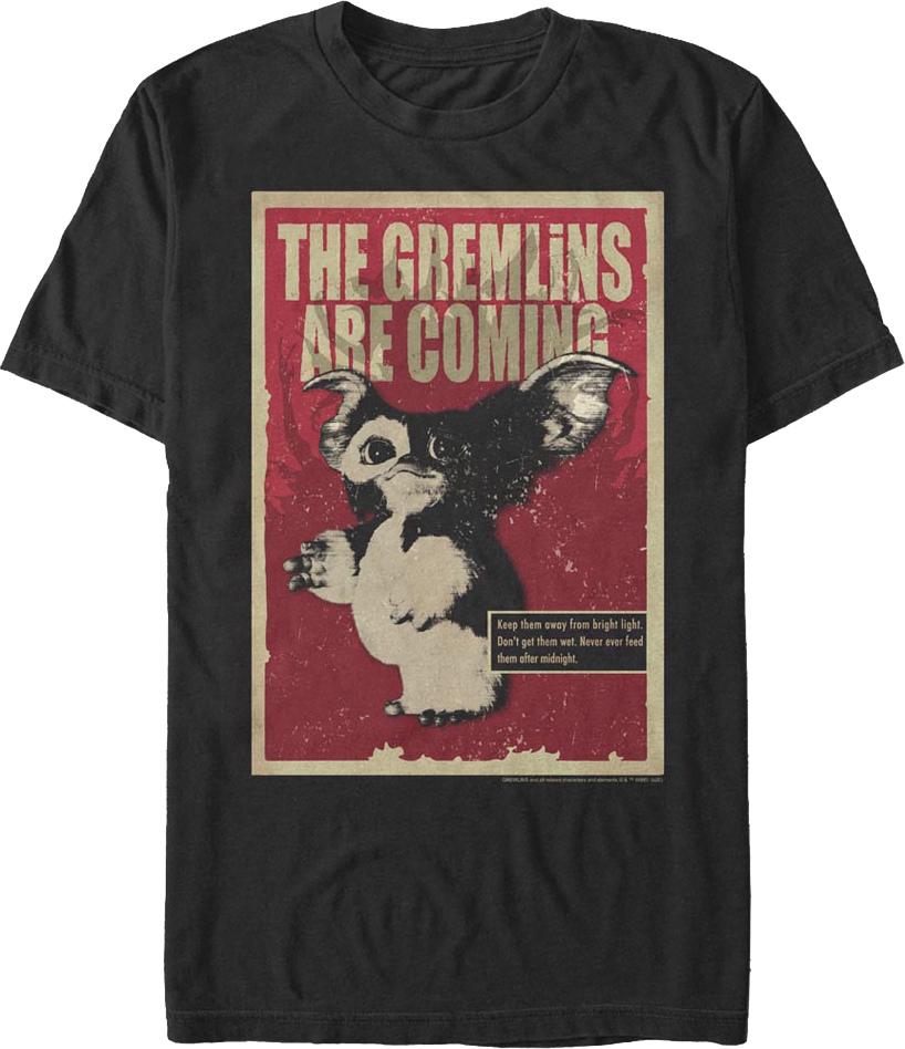 Gizmo Poster Gremlins T-Shirt