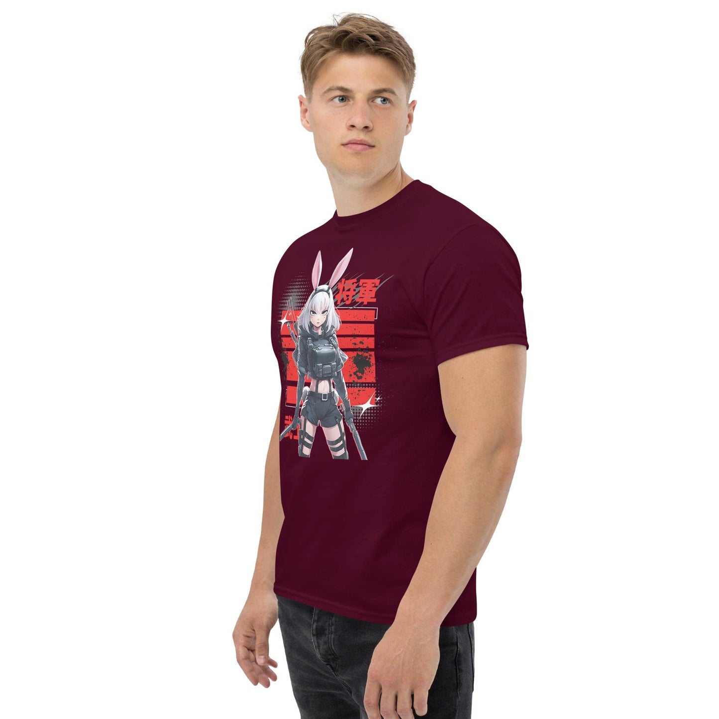 Harajuku Anime Bunny Girl Cyberpunk Warrior T-Shirt