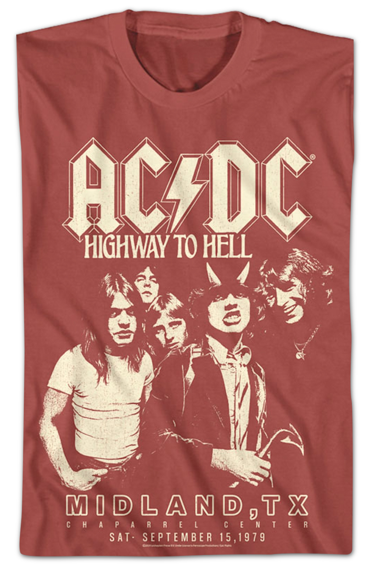 Highway To Hell Chaparrel Center ACDC T-Shirt