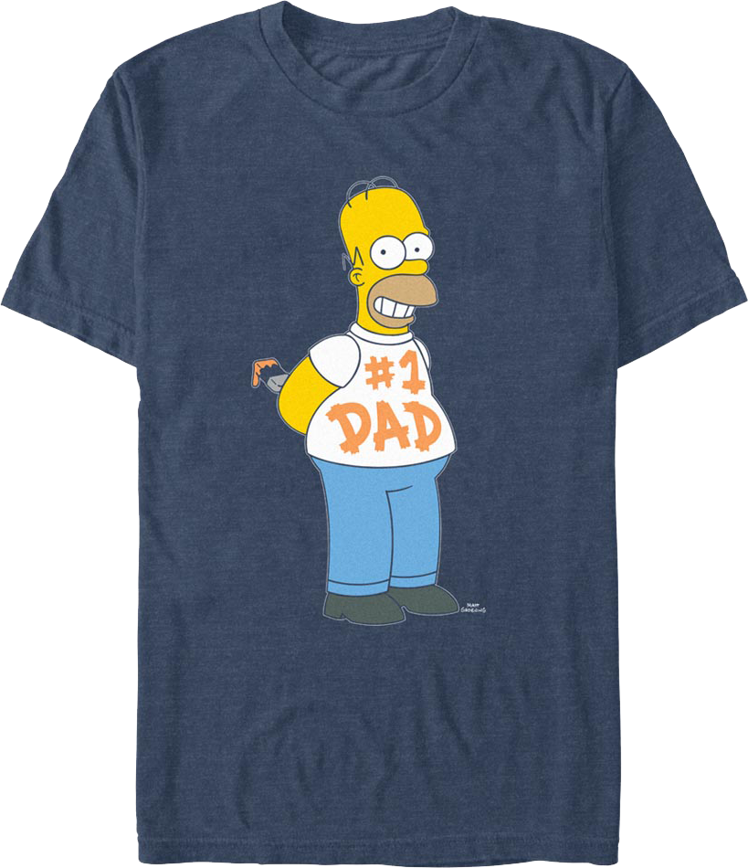 Homer Simpson #1 Dad Simpsons T-Shirt