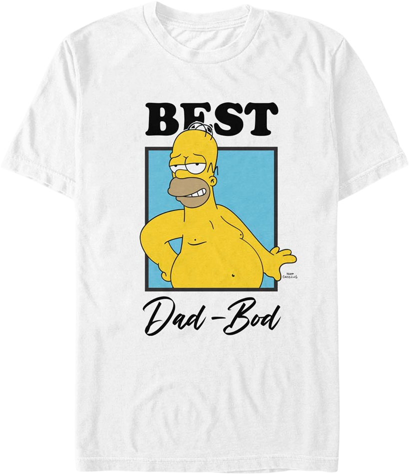 Homer Simpson Best Dad-Bod Simpsons T-Shirt