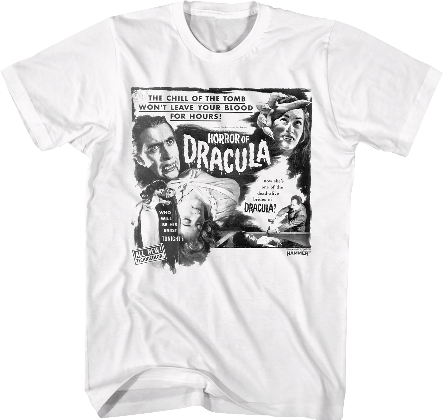 Horror Of Dracula Hammer Films T-Shirt