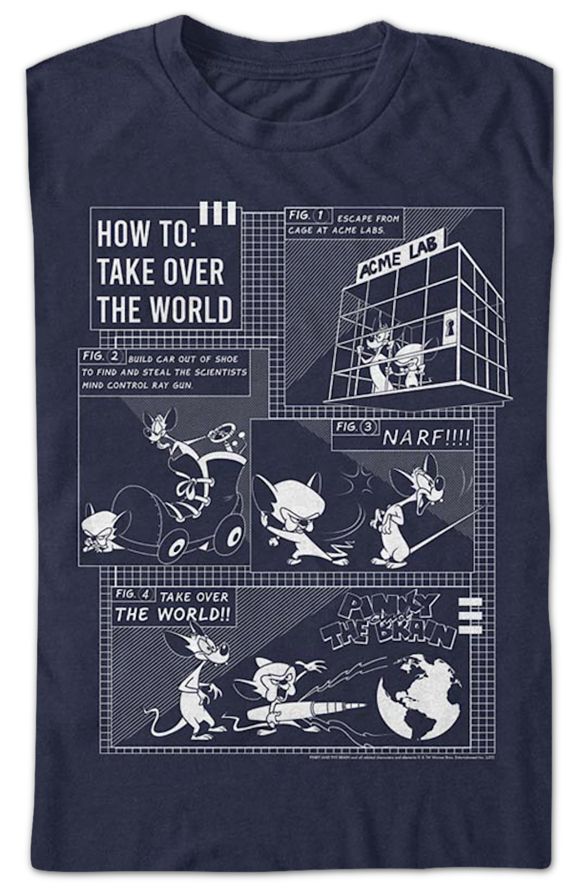 How to Take Over the World Pinky and the Brain T-Shirt