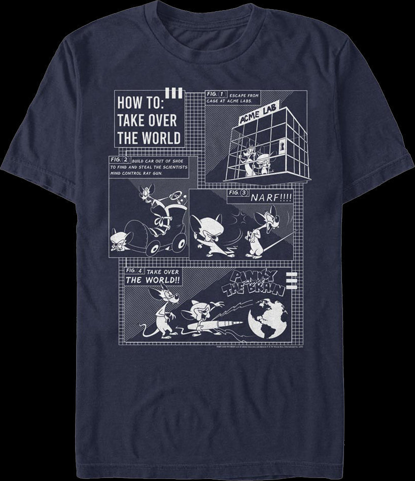 How to Take Over the World Pinky and the Brain T-Shirt