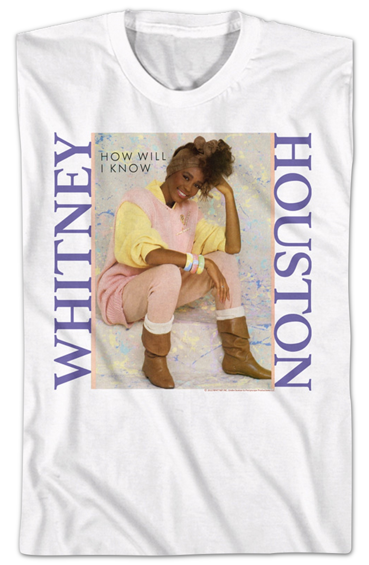 How Will I Know Single Cover Whitney Houston T-Shirt