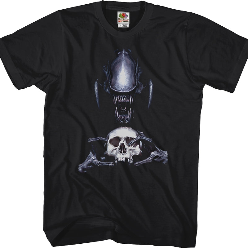 Human Skull Alien T-Shirt
