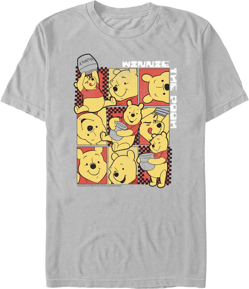 Hunny Collage Winnie The Pooh T-Shirt
