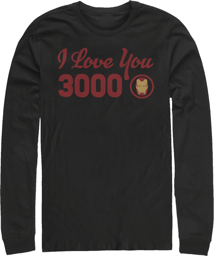 I Love You 3000 Avengers Endgame Long Sleeve Shirt