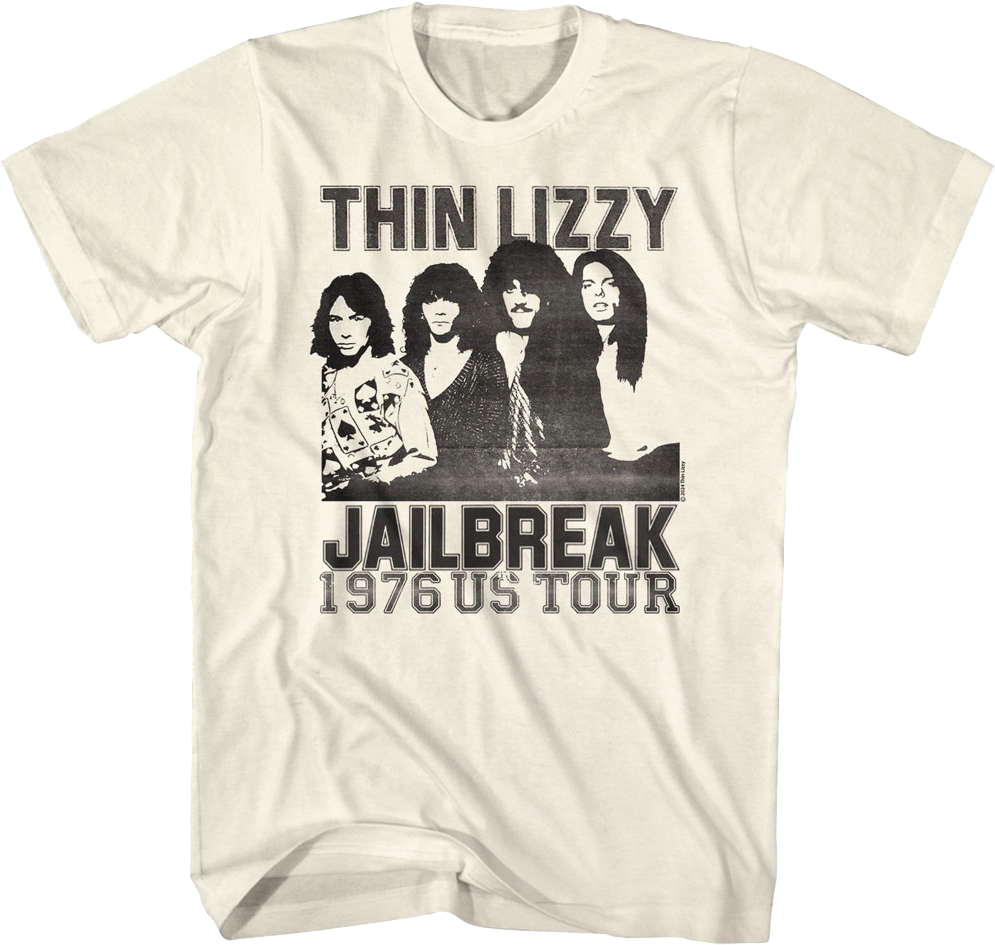 Jailbreak 1976 US Tour Thin Lizzy T-Shirt