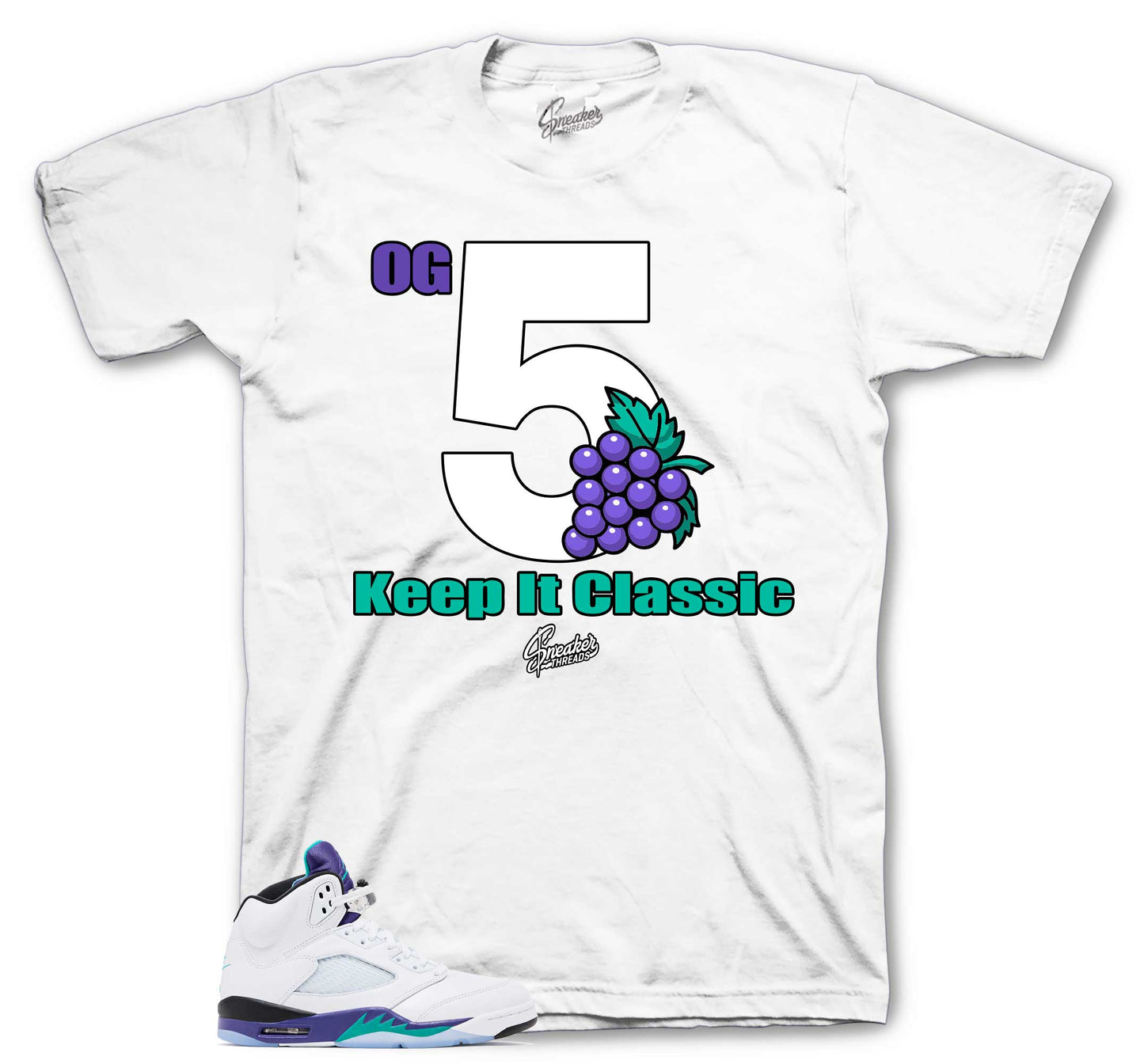 Retro 5 Grape Keep It Classic Shirt
