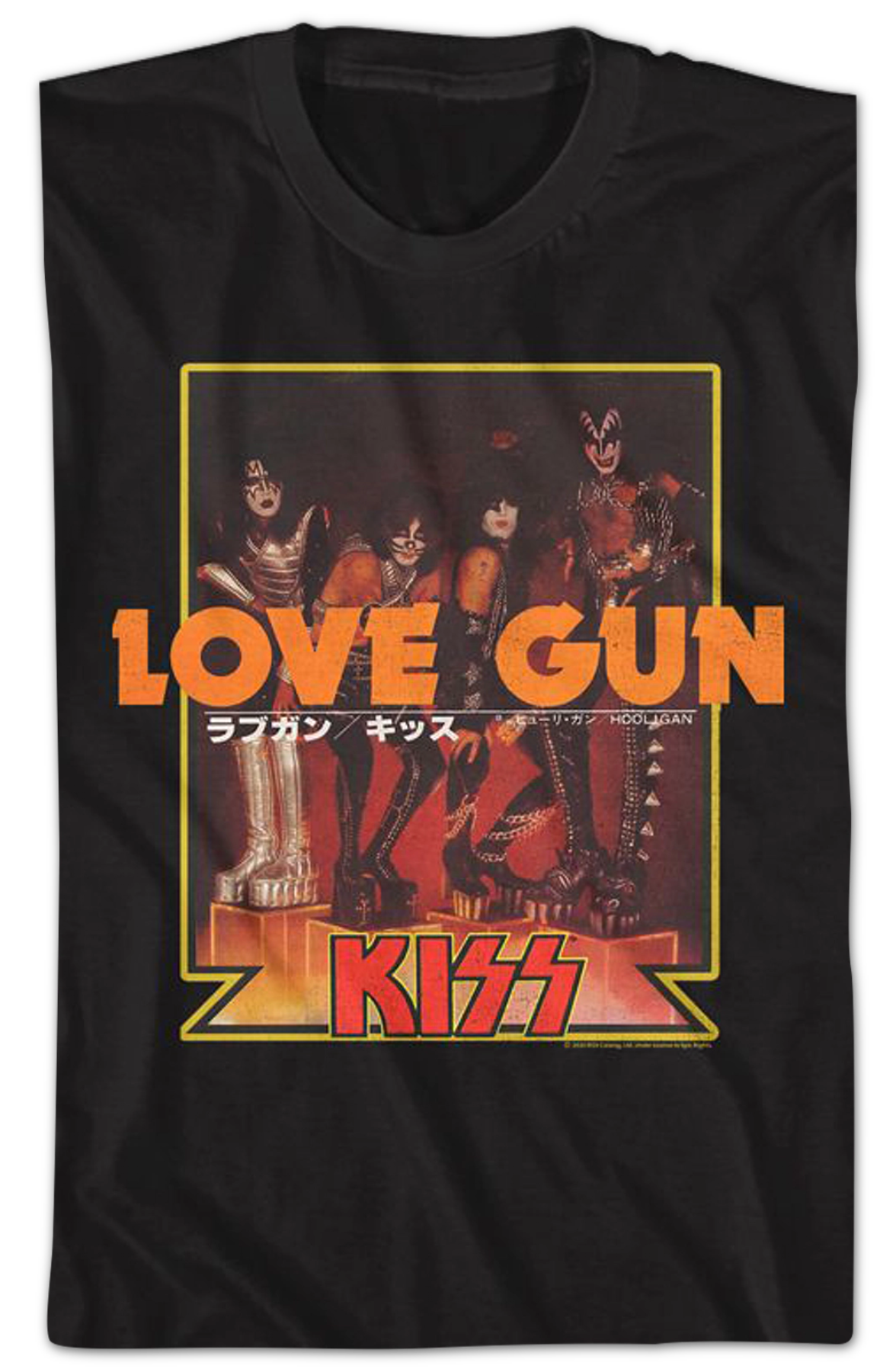 Love Gun Japanese Poster KISS T-Shirt