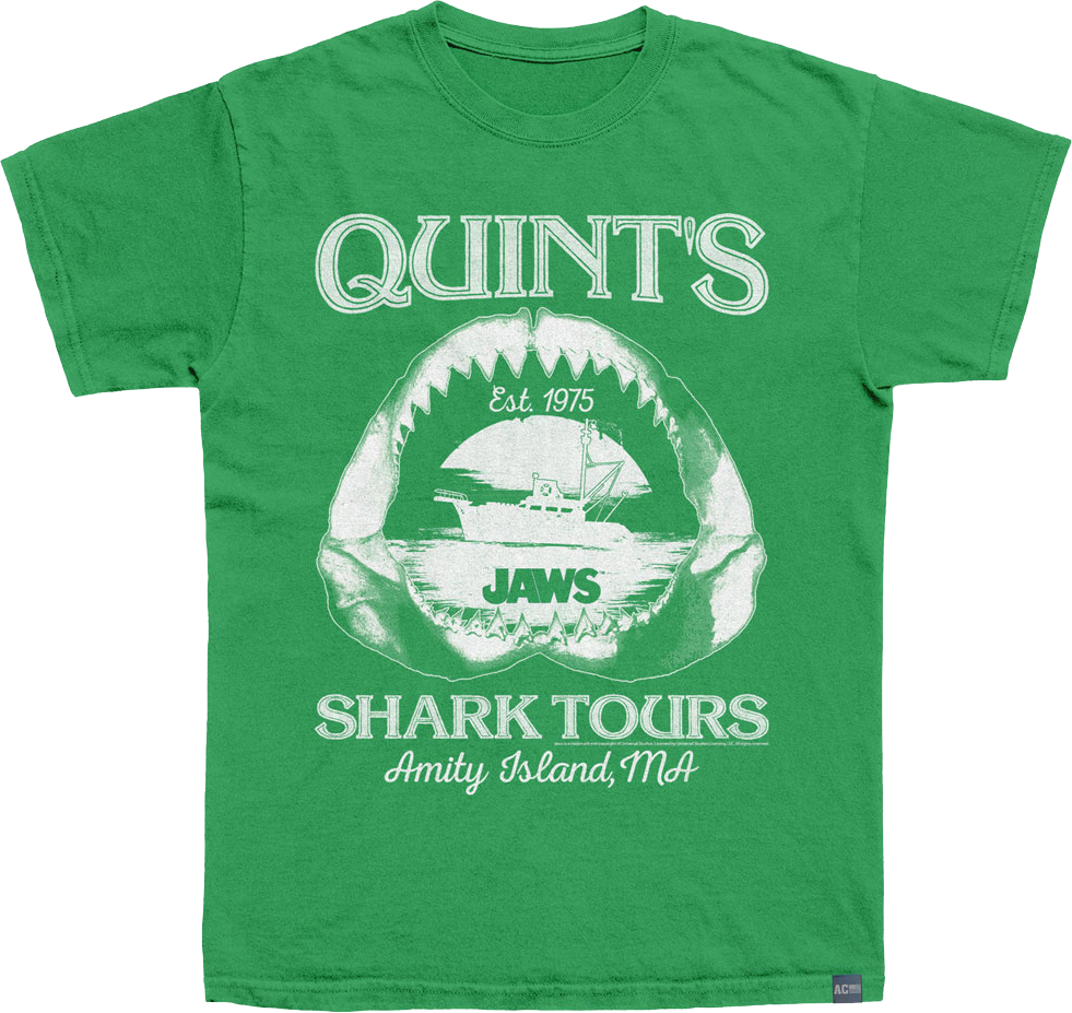 Made In USA Quint's Shark Tours Jaws T-Shirt