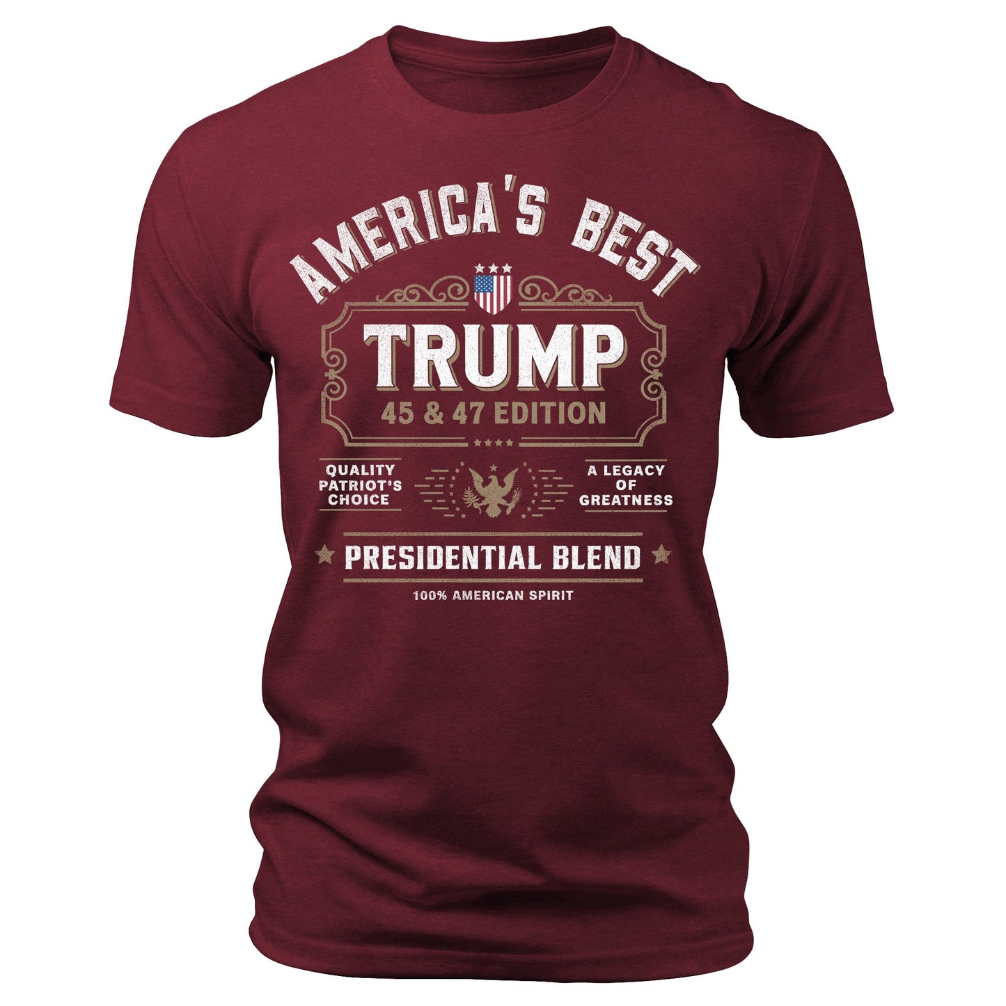 Men's Vintage Trump Shirt America's Best 45 47 Edition Patriotic Graphic Tee