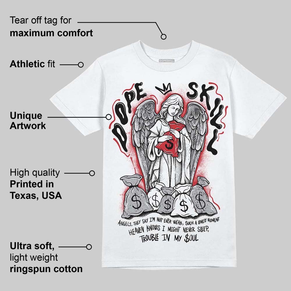 White Cement 4s DopeSkill T-Shirt Angels Graphic