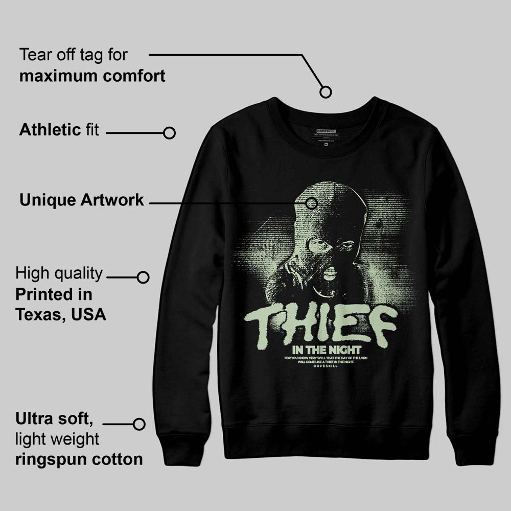 Seafoam 4s 2025 DopeSkill Sweatshirt Thief In The Night Graphic